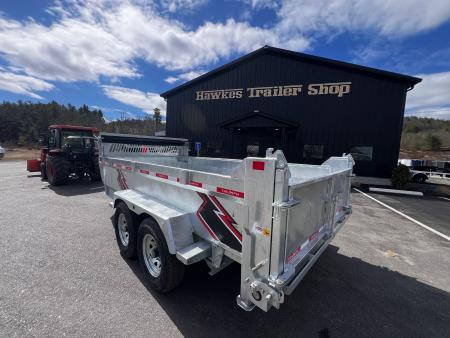 New 2026 Triumph 7x14 Dump Trailer- Galvanized/ 8" I beam/ Spreader Gate/ Tarp kit-Ramps - 14,000GVW