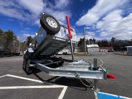 New 2026 Triumph 7x14 Dump Trailer- Galvanized/ 8  I beam/ Spreader Gate/ Tarp kit-Ramps - 14,000GVW