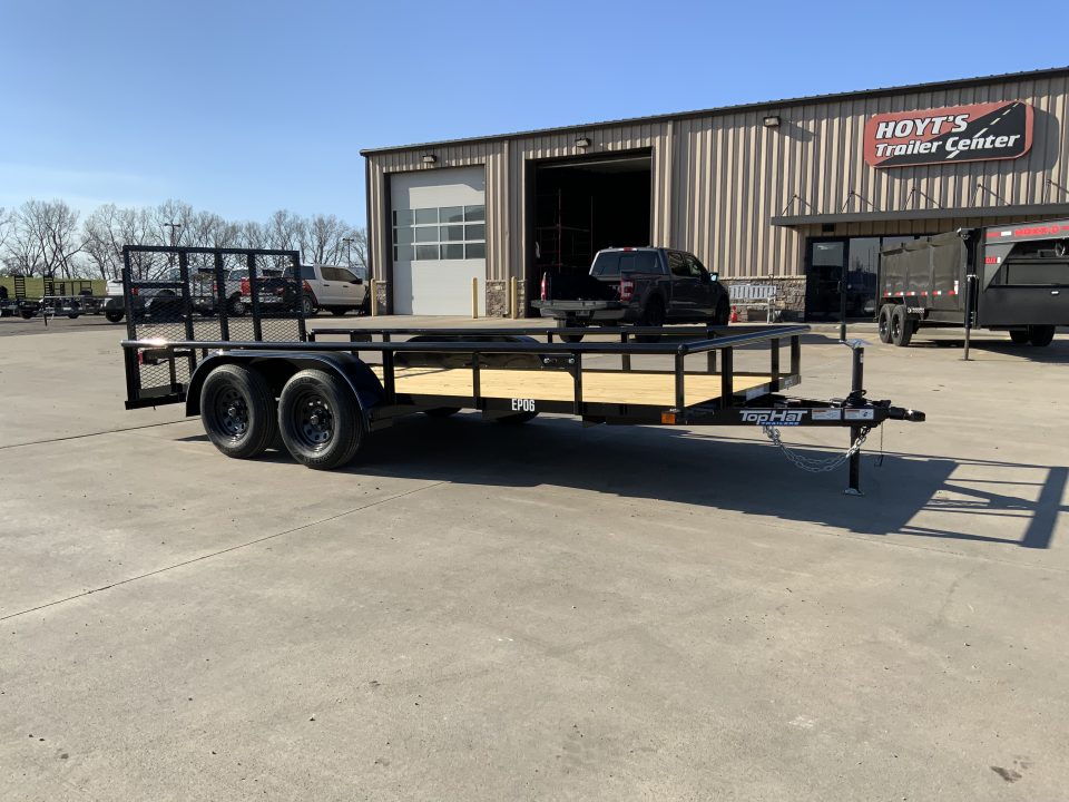 New 2026 Top Hat EP 77 X 16 Utility Trailer