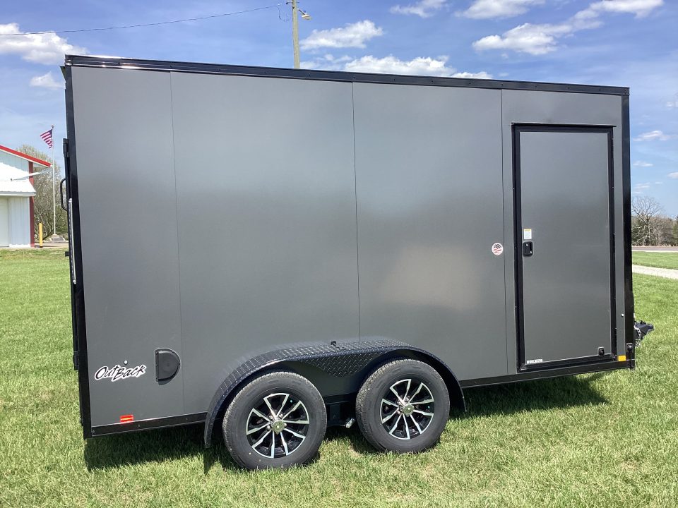 New 2026 Pace American 7x14 Outback Flat Top V-Nose, 7K Cargo / Enclosed Trailer