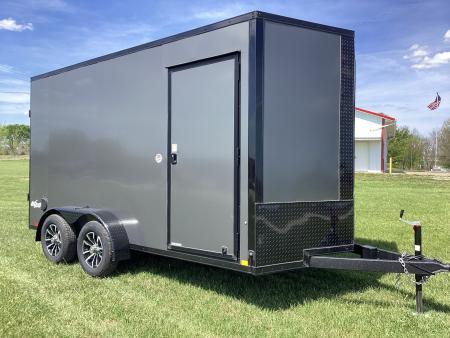 New 2026 Pace American 7x14 Outback Flat Top V-Nose, 7K Cargo / Enclosed Trailer