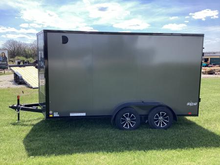 New 2026 Pace American 7x14 Outback Flat Top V-Nose, 7K Cargo / Enclosed Trailer