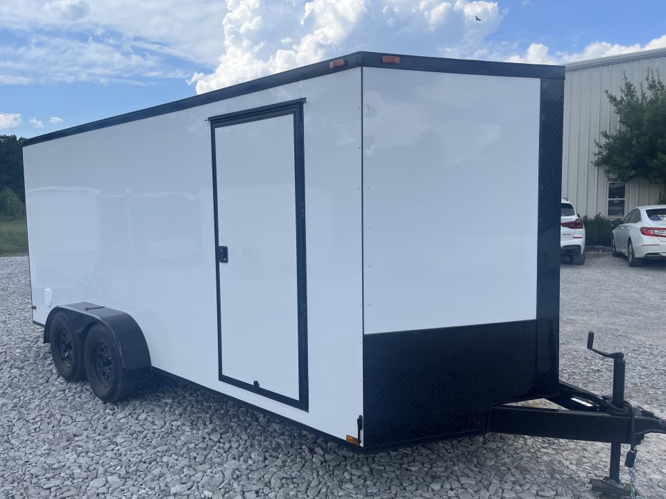 New 2026 Triple R 7X16 ENCLOSED CARGO TRAILER W/REAR RAMP