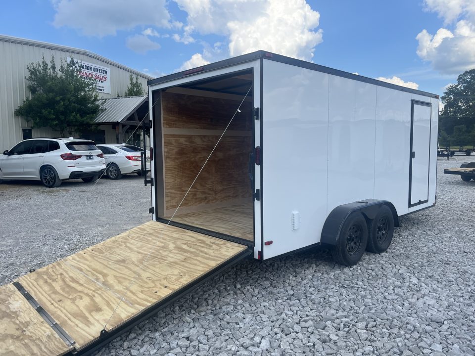 New 2026 Triple R 7X16 ENCLOSED CARGO TRAILER W/REAR RAMP