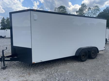 New 2026 Triple R 7X16 ENCLOSED CARGO TRAILER W/REAR RAMP