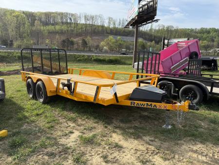 New 2026 RawMaxx UTX 7K 16' 7K JACK BOX Utility Trailer