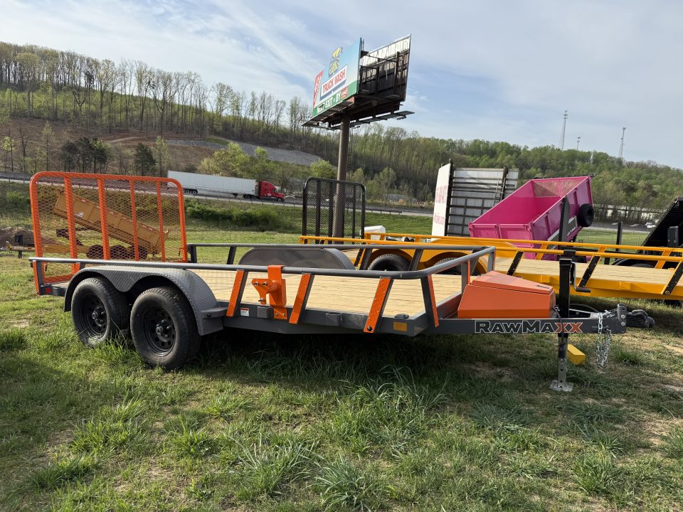 New 2026 RawMaxx UTX 7K 16' 7K JACK BOX Utility Trailer