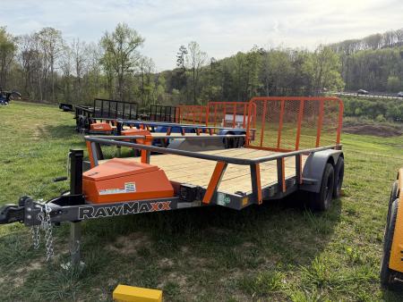 New 2026 RawMaxx UTX 7K 16' 7K JACK BOX Utility Trailer