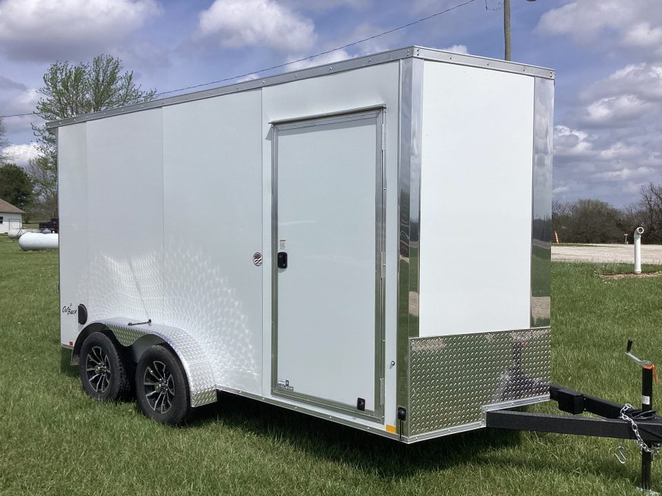 New 2026 Pace American 7x14 Outback Flat Top V-Nose, 7K Cargo / Enclosed Trailer