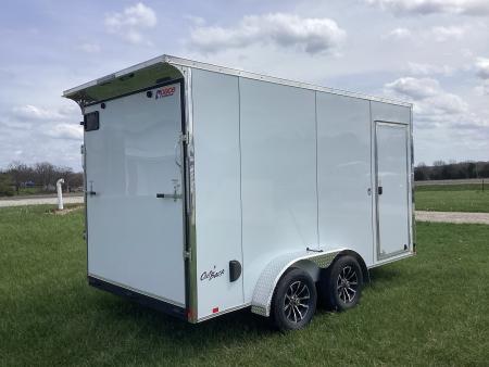 New 2026 Pace American 7x14 Outback Flat Top V-Nose, 7K Cargo / Enclosed Trailer