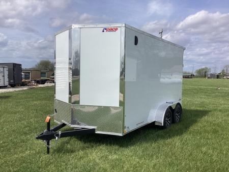 New 2026 Pace American 7x14 Outback Flat Top V-Nose, 7K Cargo / Enclosed Trailer