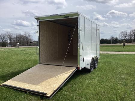 New 2026 Pace American 7x14 Outback Flat Top V-Nose, 7K Cargo / Enclosed Trailer