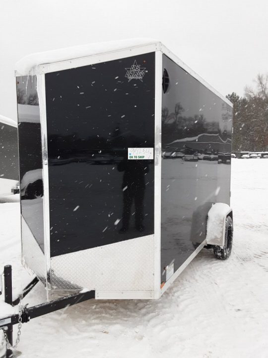 New 2026 US Cargo 6X12 W/RAMP BLACK Cargo / Enclosed Trailer