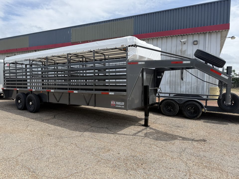 New 2026 WW ROUSTABOUT 6'8"X24' Stock / Stock Combo Trailer