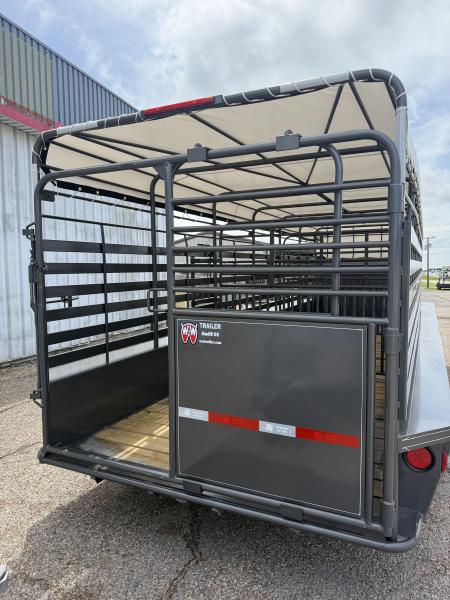 New 2026 WW ROUSTABOUT 6'8"X24' Stock / Stock Combo Trailer