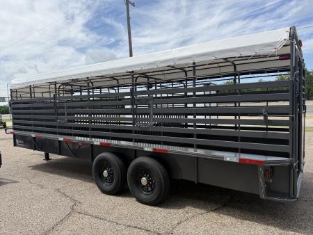 New 2026 WW ROUSTABOUT 6'8"X24' Stock / Stock Combo Trailer