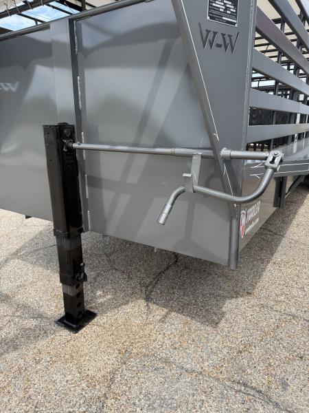New 2026 WW ROUSTABOUT 6'8"X24' Stock / Stock Combo Trailer