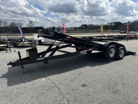 New 2026 7x20 10K HYDRAULIC TILT STEEL FLOOR CAR HAULER WITH 2 BRAKE AXLES