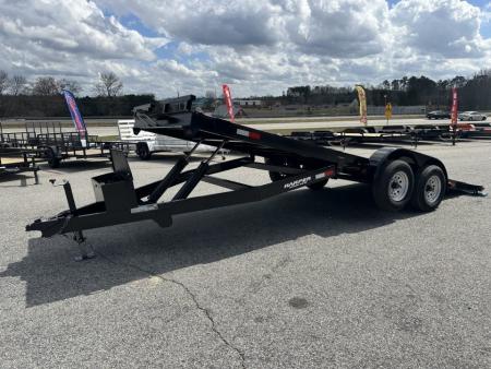 New 2026 7x20 10K HYDRAULIC TILT STEEL FLOOR CAR HAULER WITH 2 BRAKE AXLES