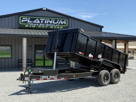 New 2026 Trail Maxx 83X14X3 HIGH SIDE TELESCOPIC W/14PLYS 14K GVWR Dump Trailer