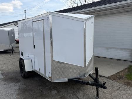 New 2026 US Cargo 5 x 10 Enclosed Trailer Ramp Door with 5FT 6IN INTERIOR - Screwless Exterior w/Upgraded Options