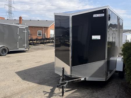New 2026 US Cargo 6 x 10 Enclosed Trailer Ramp Door with 6FT 6IN INTERIOR - Screwless Exterior w/Upgraded Options