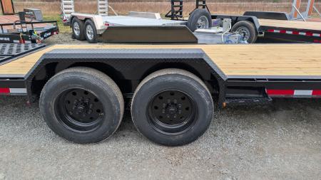 New 2026 Belmont 24' (21+3) HD Lo Pro Equipment Trailer w/ Full Width Wedge Ramps (8K Axles!)