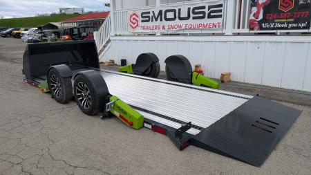 New 2026  FlatTrak  by Belmont 7x18 Hydraulic Car Hauler w/ Hydraulic Jack