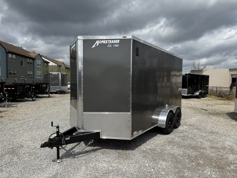 New 2026 Homesteader Trailer 7x14x7 Intrepid HD Ramp Door Package Cargo / Enclosed Trailer