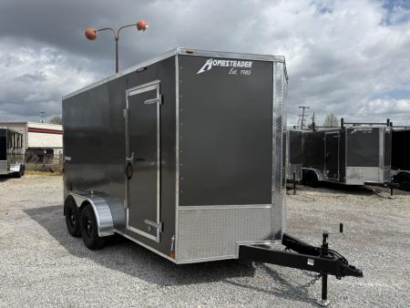 New 2026 Homesteader Trailer 7x14x7 Intrepid HD Ramp Door Package Cargo / Enclosed Trailer