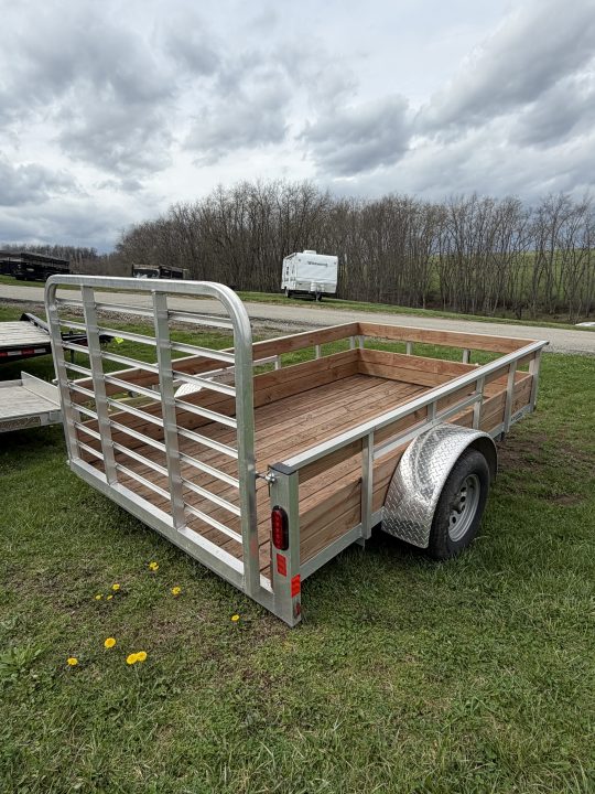 Used 2024 Legend 6x10 Open Aluminum High Wood Side Trailer