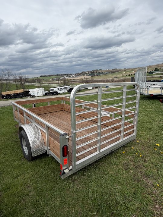 Used 2024 Legend 6x10 Open Aluminum High Wood Side Trailer