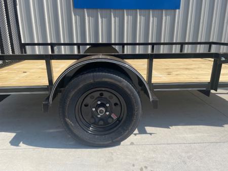 New 2026 DAVIDSON 77X12 SINGLE AXLE ANGLE TOP UTILITY W/4' GATE