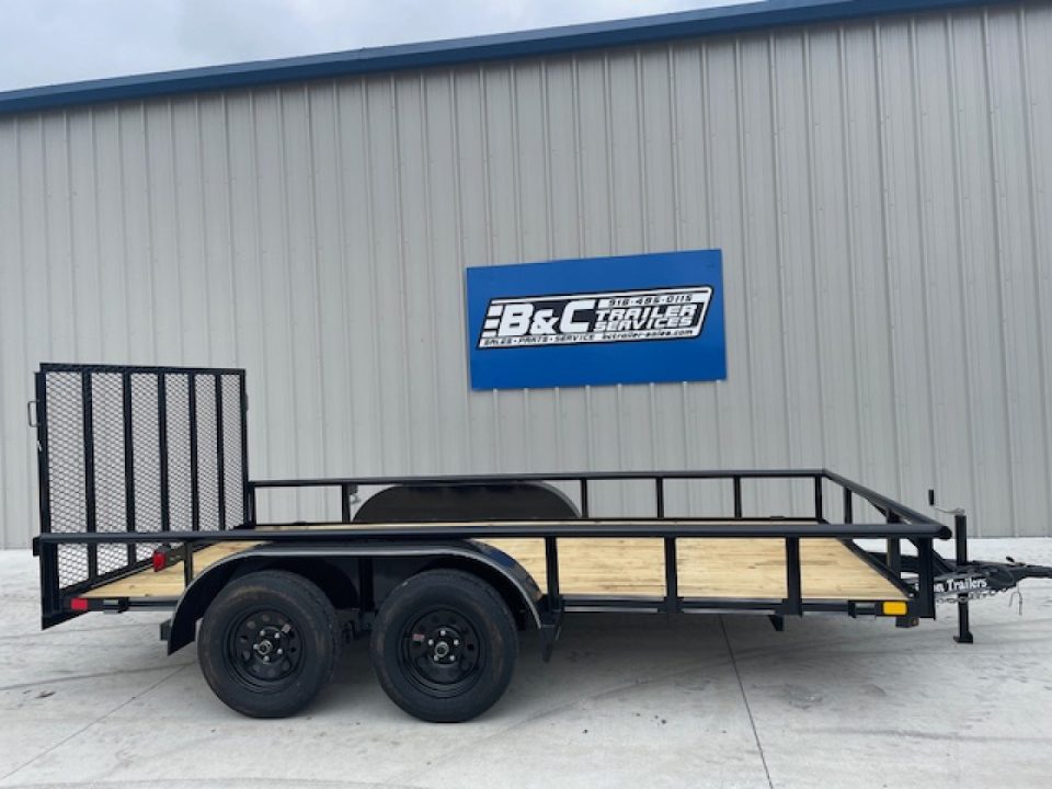 New 2026 DAVIDSON 83X14 (2)TANDEM AXLES, PIPE TOP 4' GATE UTILITY