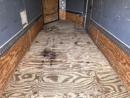 Used 2009 Haulmark 7x21 Drive Out Front Enclosed Rear Ramp Snowmobile Cargo Trailer