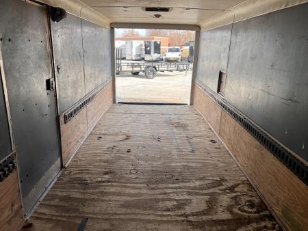 Used 2009 Haulmark 7x21 Drive Out Front Enclosed Rear Ramp Snowmobile Cargo Trailer