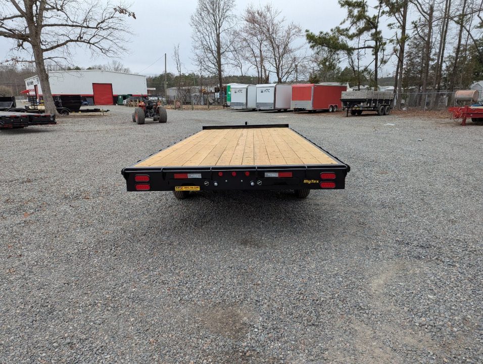 New 2026 Big Tex Trailers 20' 14OE 14K Flat Bed Trailer w/ Slide In Ramps Deckover Trailer