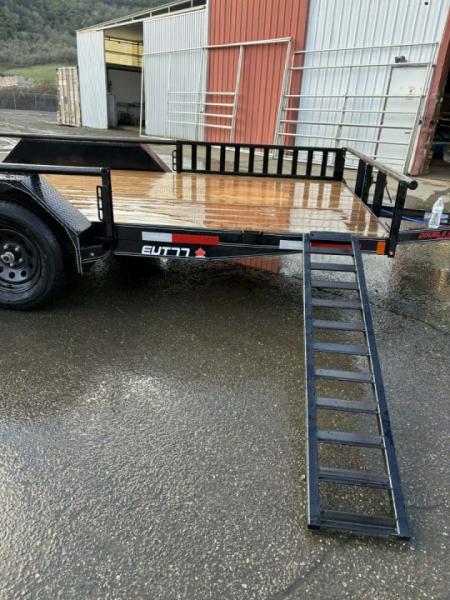 New ATV TRAILER 2026 Double A EUT77-14 UTILITY TRAILER 77"X14' SIDE RAMPS BRAKE 7000 GVWR