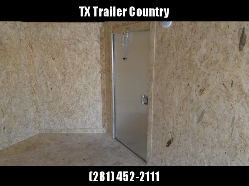 New 2026 Covered Wagon Trailers 7x16 Cargo Trailer / Enclosed Trailer / 6'6" Interior / Extra Wide Ramp / 48" RV Door / .080 Silver Poly Core
