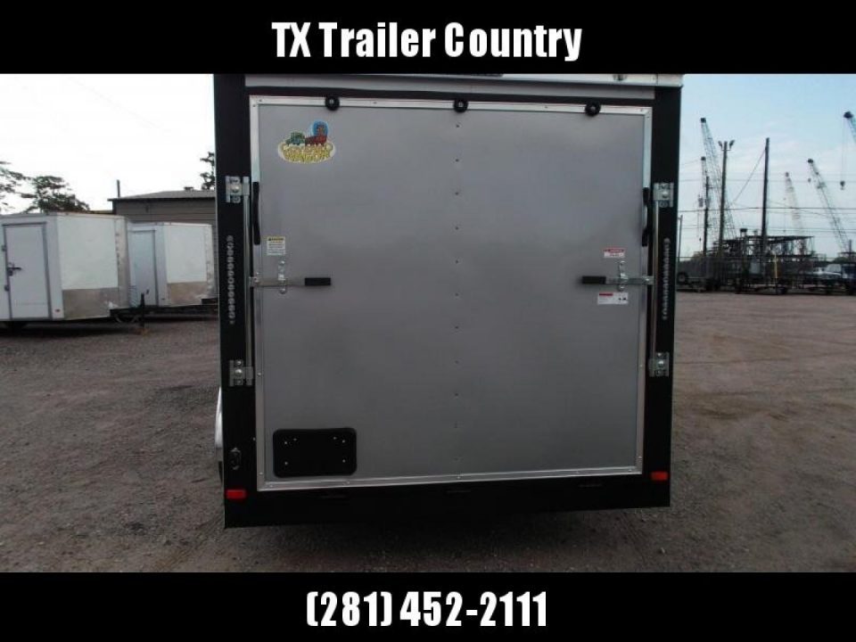 New 2026 Covered Wagon Trailers 7x16 Cargo Trailer / Enclosed Trailer / 6'6" Interior / Extra Wide Ramp / 48" RV Door / .080 Silver Poly Core