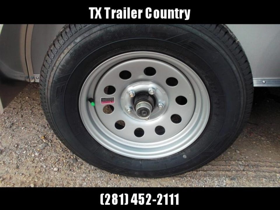 New 2026 Covered Wagon Trailers 7x16 Cargo Trailer / Enclosed Trailer / 6'6" Interior / Extra Wide Ramp / 48" RV Door / .080 Silver Poly Core