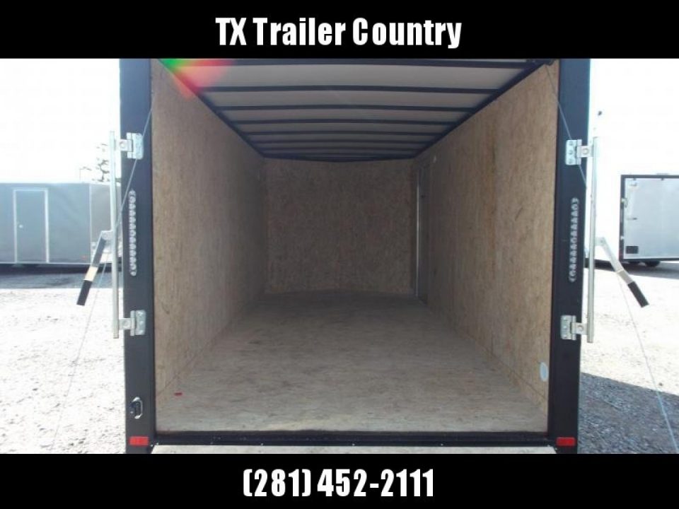 New 2026 Covered Wagon Trailers 7x16 Cargo Trailer / Enclosed Trailer / 6'6" Interior / Extra Wide Ramp / 48" RV Door / .080 Silver Poly Core