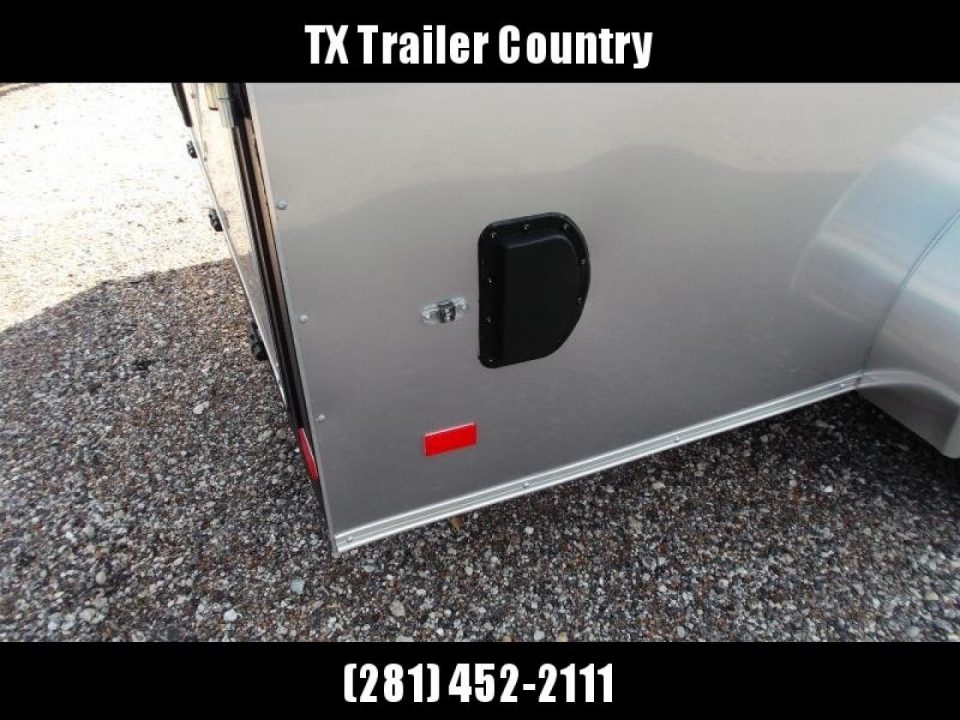 New 2026 Covered Wagon Trailers 7x16 Cargo Trailer / Enclosed Trailer / 6'6" Interior / Extra Wide Ramp / 48" RV Door / .080 Silver Poly Core