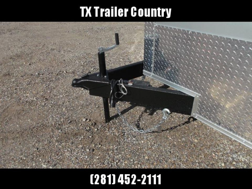 New 2026 Covered Wagon Trailers 7x16 Cargo Trailer / Enclosed Trailer / 6'6" Interior / Extra Wide Ramp / 48" RV Door / .080 Silver Poly Core