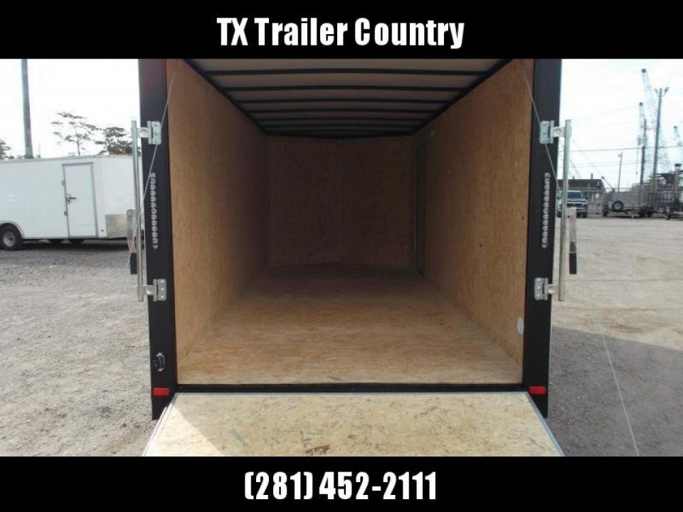 New 2026 Covered Wagon Trailers 7x16 Cargo Trailer / Enclosed Trailer / 6'6" Interior / Extra Wide Ramp / 48" RV Door / .080 Silver Poly Core