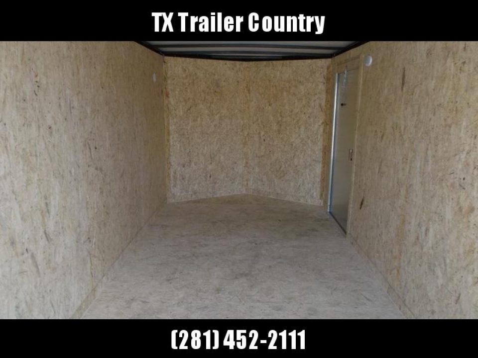 New 2026 Covered Wagon Trailers 7x16 Cargo Trailer / Enclosed Trailer / 6'6" Interior / Extra Wide Ramp / 48" RV Door / .080 Silver Poly Core