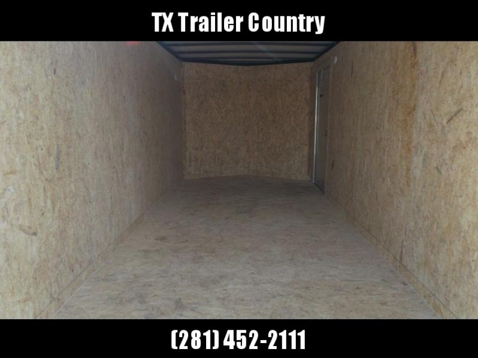 New 2026 Covered Wagon Trailers 7x16 Cargo Trailer / Enclosed Trailer / 6'6" Interior / Extra Wide Ramp / 48" RV Door / .080 Silver Poly Core