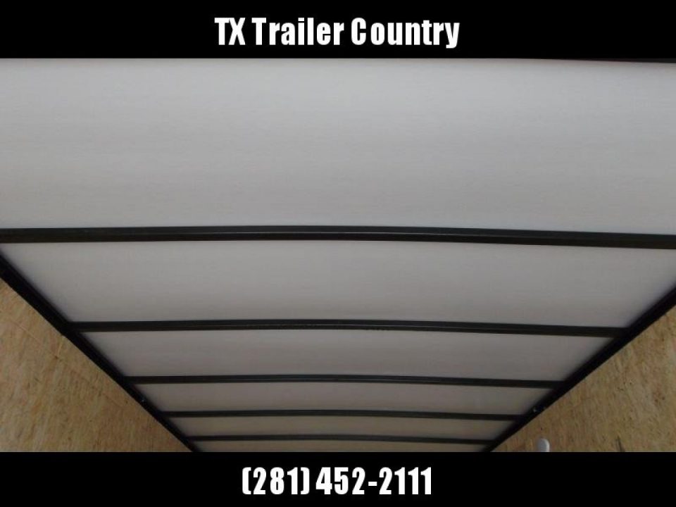 New 2026 Covered Wagon Trailers 7x16 Cargo Trailer / Enclosed Trailer / 6'6" Interior / Extra Wide Ramp / 48" RV Door / .080 Silver Poly Core