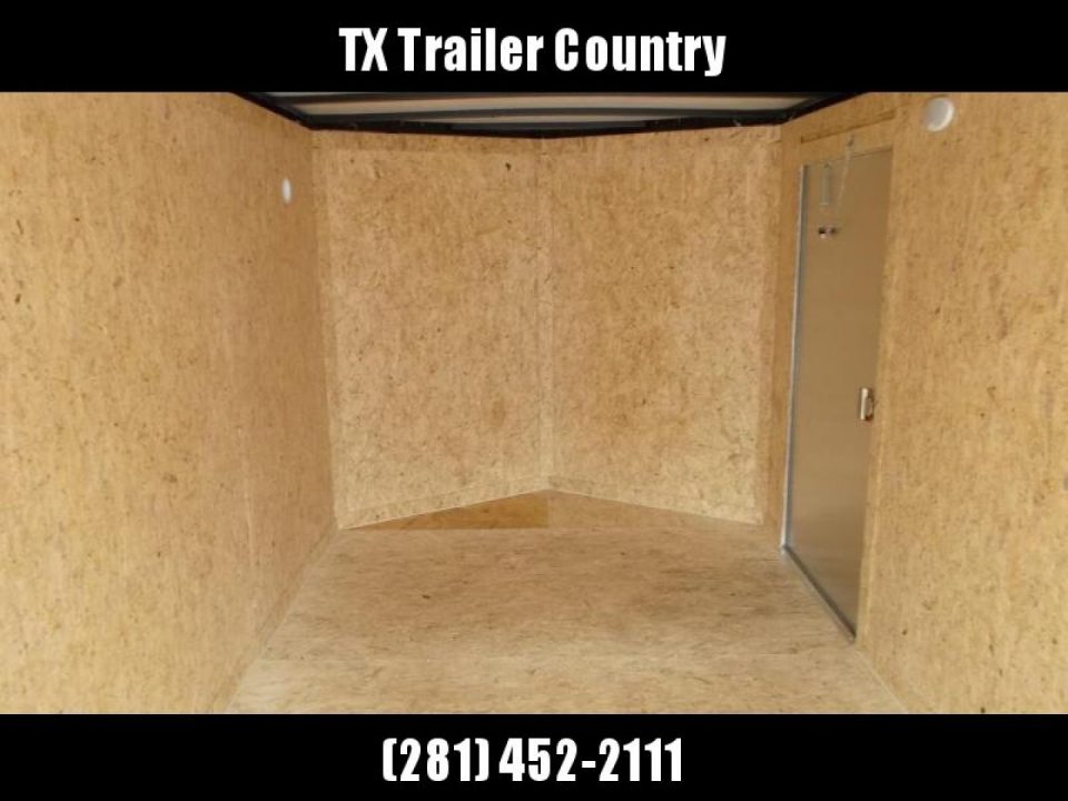 New 2026 Covered Wagon Trailers 7x16 Cargo Trailer / Enclosed Trailer / 6'6" Interior / Extra Wide Ramp / 48" RV Door / .080 Silver Poly Core
