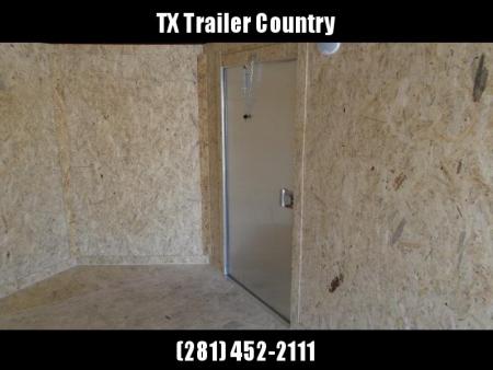 New 2026 Covered Wagon Trailers 7x16 Cargo Trailer / Enclosed Trailer / 6'6" Interior / Extra Wide Ramp / 48" RV Door / .080 Silver Poly Core